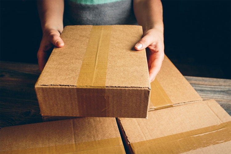 Verzending in goede verpakking