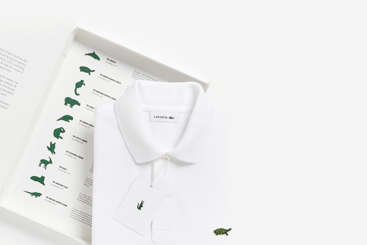 Lacoste speelt met logo voor het goede doel