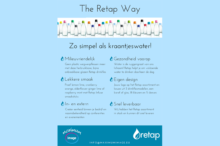 Retap: ieder zijn eigen fles kraantjeswater