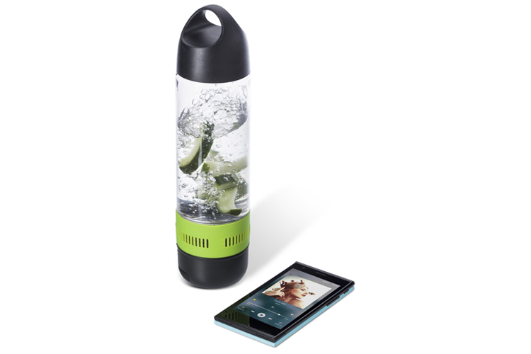 Trendy drinkfles met speaker