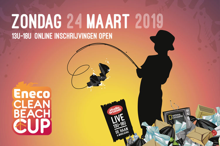 Fluohesje bij Eneco Beach Clean Cup
