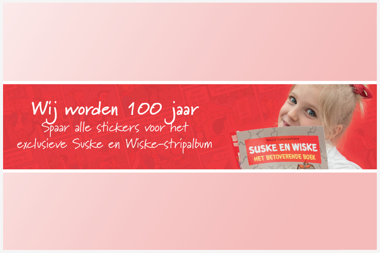 Standaard Boekhandel viert 100 jaar met spaaractie suske en wiske