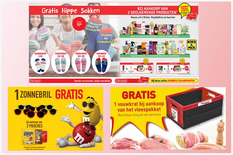 promowatch kruidvat, spar M&M, cora vlees 29-8-2019